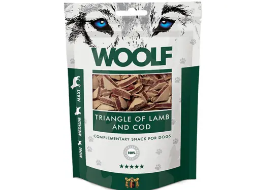 Woolf Lam & Torsk Snack 100gram