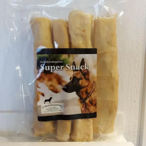 Kæledyrsshoppens Super Tyggeben Overtrukket Med Kylling