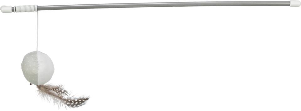 Drillepind med bold og fjer