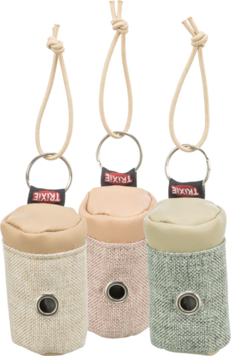 hundeposedispenser i canvas og læder