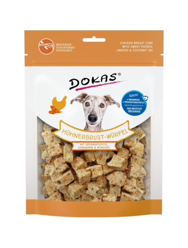 Dokas Kyllingebrysttern m. sød kartoffel 150gr