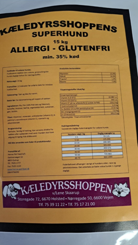 Kæledyrsshoppen Glutenfri Foder