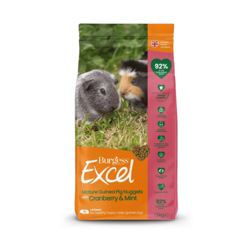 Burgess Excel Mature Marsvin Cranberry With Mint 1,5kg