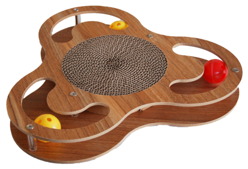 Aktivitetsbræt i træ Triangel