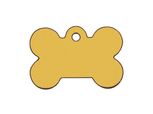 Hundetegn Guld Lille Kødben