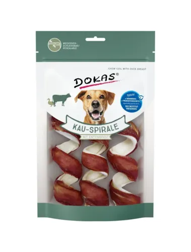 Dokas Tyggespiral m. andebryst 3stk 110gr