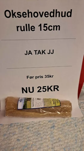 Oksehovedhud rulle 15cm