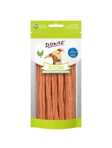 Dokas Sticks m. Kyllingebryst & hjerte 60gr