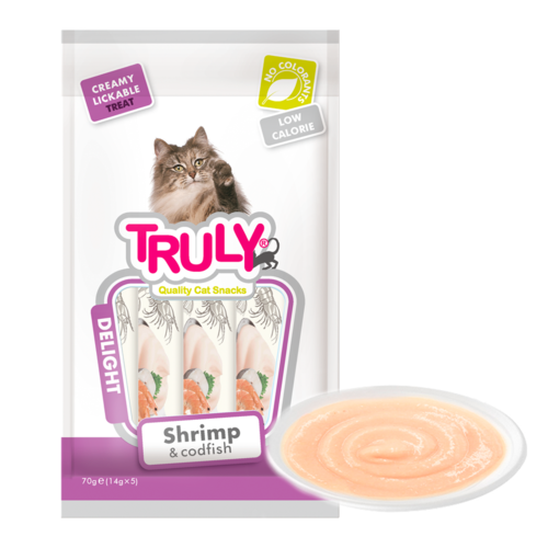 Truly Cat Creamy Med Shrimp/Codfish 70gram