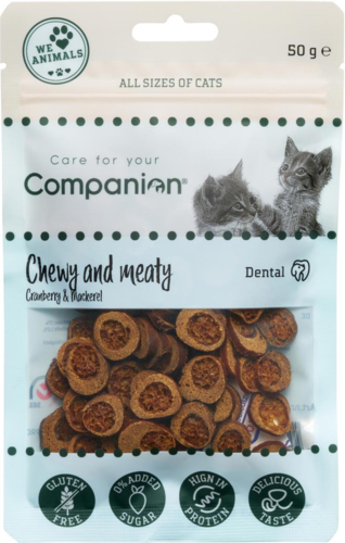 Companion KAT blød tyggesnack med makrel & tranebær