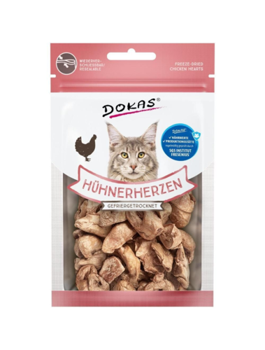 Dokas Frysetørrede kyllingehjerter 15gr