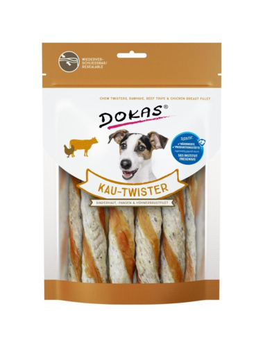Dokas Tyggetwister ko, kallun & kylling 200gr
