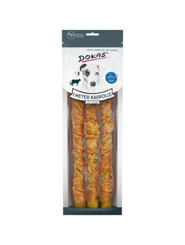 Dokas 1 meter tyggepind m. kylling 315gr