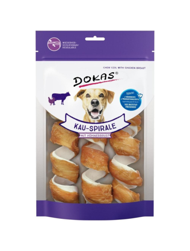 Dokas Tyggespiral m. kyllingebryst 3stk 110gr