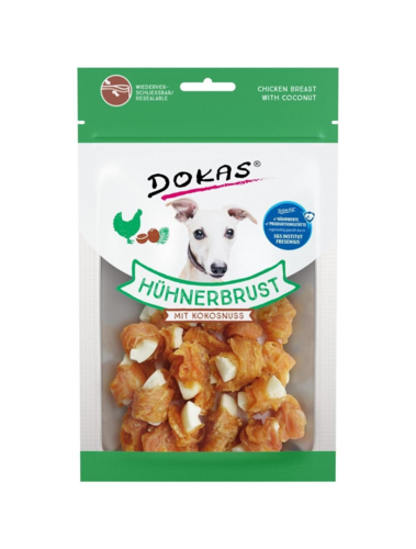 Dokas Tørret kyllingebryst m. kokos 60gr