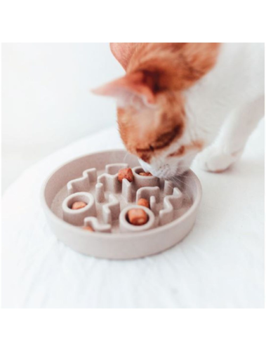 Bamboo Slow Feeder Til Kat