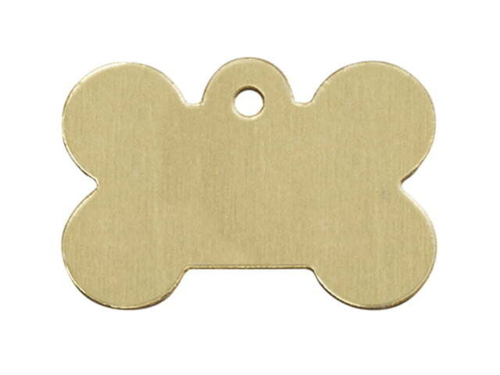 Hundetegn Messing Lille Kødben