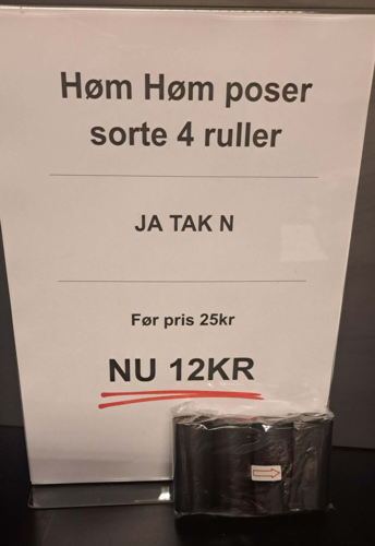 Høm Høm Poser sorte 4 ruller