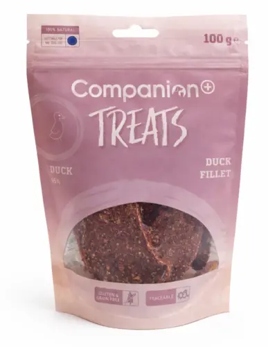 Companion+ Duck Fillets hundesnack 100gram