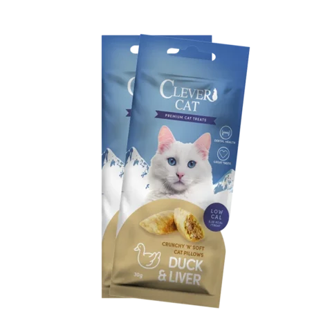 Clever Cat Pillows 30g Duck & Liver