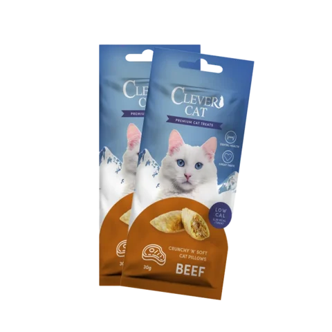Clever Cat Pillows 30g Beef