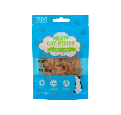 Treateaters Salmon & Catnip strips