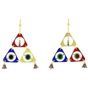 Fugle legetøj med trekanter