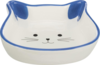 keramisk skål, katteansigt
