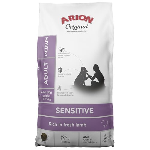 Arion Sensitive Medium Voksen Foder Lam/Ris