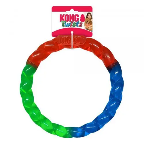 Kong Legetøj Twistz Ring Flerfarvet