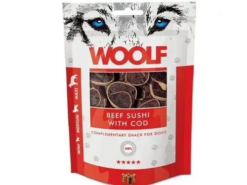 Woolf Beef Sushi Med Cod 100gram