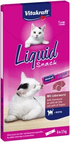 Vitakraft Liquid Katte Snack med Lever