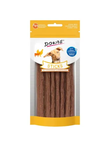 Dokas Sticks m. Kylling og okselever 60gr
