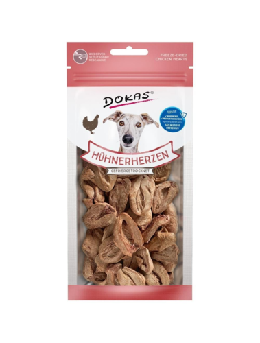 Dokas Frysetørrede kyllingehjerter 22gr