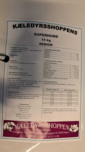 Kæledyrsshoppen Senior Foder