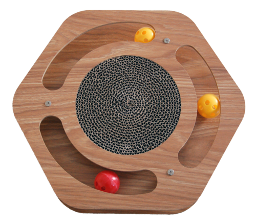 Aktivitetsbræt i træ Sekskant