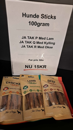 Hunde Sticks/Pinde 100gram