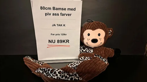 80cm Bamse Med Piv
