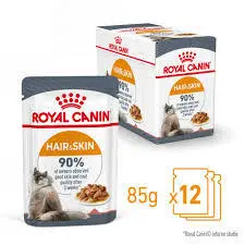 Royal Canin Katte Vådfoder Hair Og Skin 12 breve