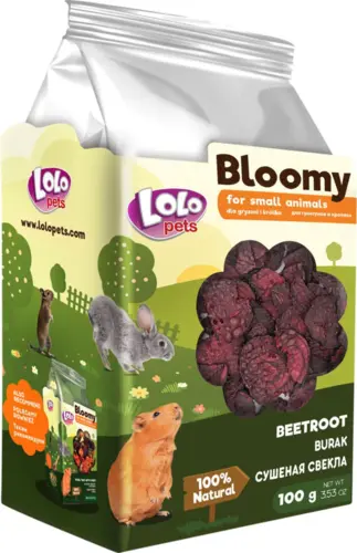 Bloomy Rødbeder til gnavere og kaniner 100gram