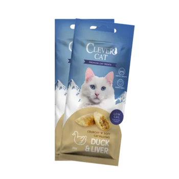 Clever Cat Pillows 30g Duck & Liver
