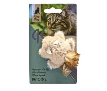 Kitty play squeaking squirrel
